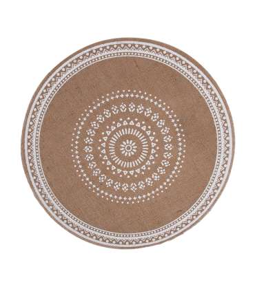 Lauamatt SUN D38cm, valge trükk, mix