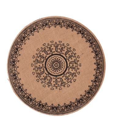 Lauamatt SUN D38cm, must trükk, mix