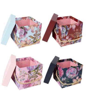 Karp EDEN H12cm, kaanega, nöörist sangaga, mix