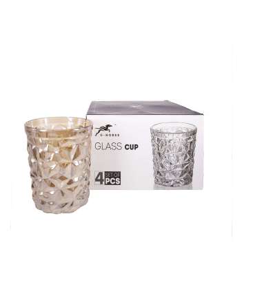 Стакан CORAL 250мл, золотой блеск