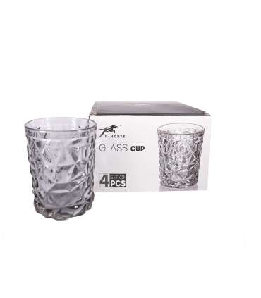 Joogiklaas CORAL 250ml, hõbedane läige, mix