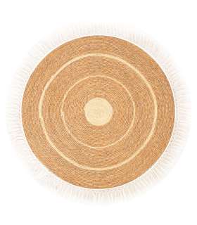 Vaip SELITA D100cm, naturaalne narmastega