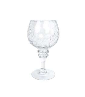 Küünlajalg KEIRA jalaga H20cm klaas