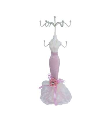 Ehete hoidja ANGELINA roosa lühike kleit