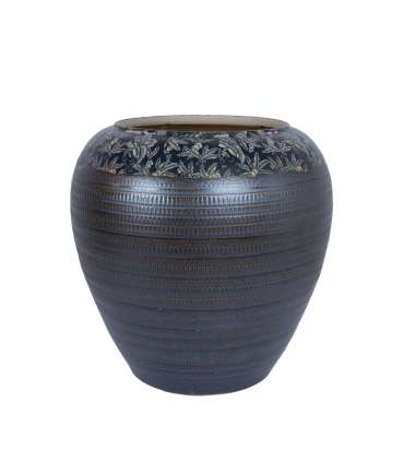 Põrandavaas TITAN STONE H40cm, pruun+muster, keraamika