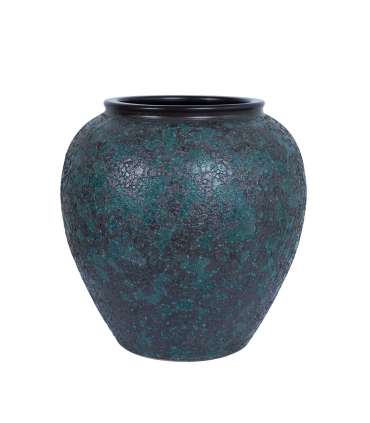 Põrandavaas TITAN STONE H40cm, sinine tekstuur, keraamika