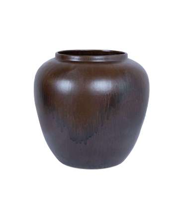 Põrandavaas TITAN STONE H40cm, pruun, keraamika