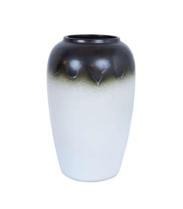 Põrandavaas TITAN STONE H37cm, tumepruun/valge, keraamika