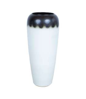 Põrandavaas TITAN STONE H90cm, tumepruun/valge, keraamika