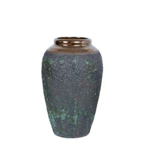 Põrandavaas TITAN STONE H27cm, must/rohe