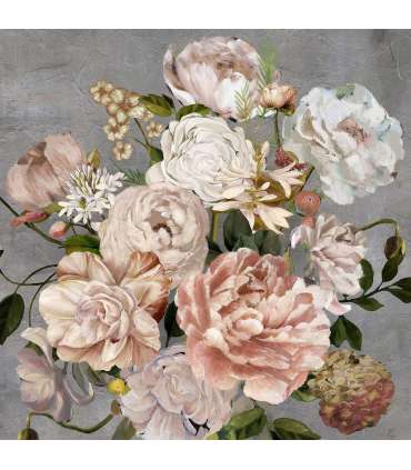 Õlimaal 100x100cm, lillekimp