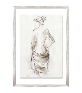 Maal raamiga, 50x70cm, naine salliga 2