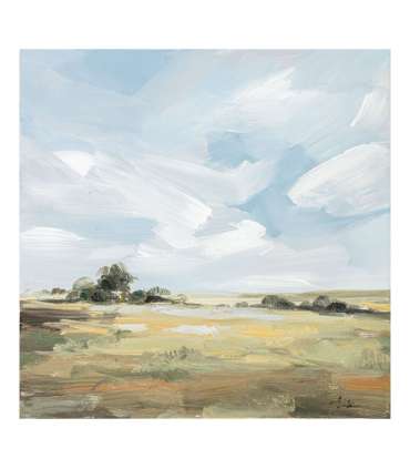 Масляная картина 60x60cm, летний пейзаж