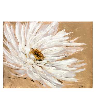 Масляная картина 90x120cm, белый цветок