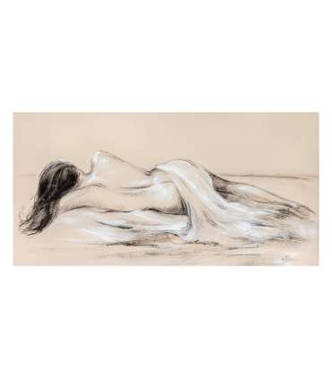 Масляная картина 60x120cm, отдыхающая красавица