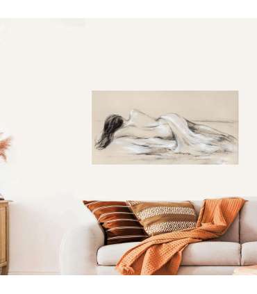 Õlimaal 60x120cm, puhkav kaunitar