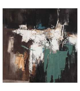 Õlimaal 120x120cm, abstraktne õhtu