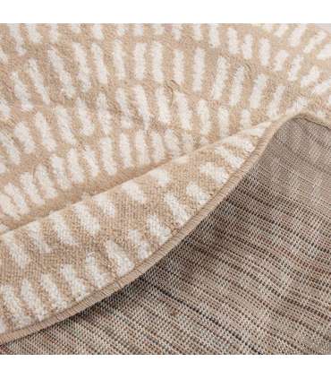 Vaip VELUTTO-1, D120cm, beež/valge