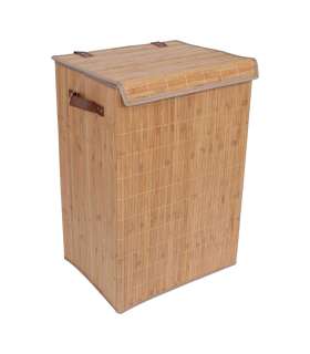 Pesukast MAX BAMBOO 40x30xH60cm, kaanega, bambusest