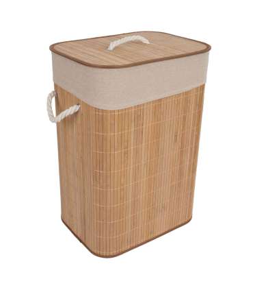 Pesukast MAX BAMBOO 40x30xH57cm, kaanega, bambusest