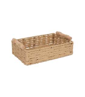 Korv MAX SARA 30x19xH10cm, helepruun punutis