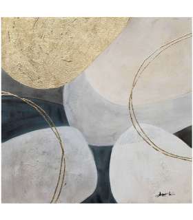 Õlimaal 70x70cm, kuldne/valge 1