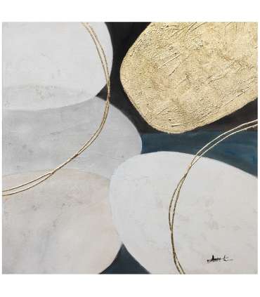 Õlimaal 70x70cm, kuldne/valge 2