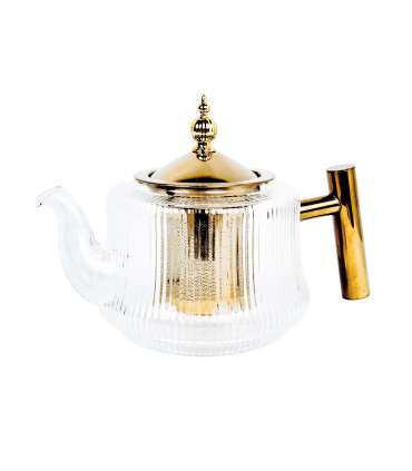 Teekann MANON 1L sõelaga, kuldne