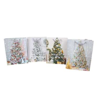 Подарочный пакет XMAS TREE-3, 31x40x12см, микс