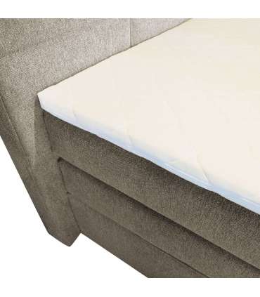 Континентальная кровать TENNESSI STORAGE 180x200см, тёмно-серая