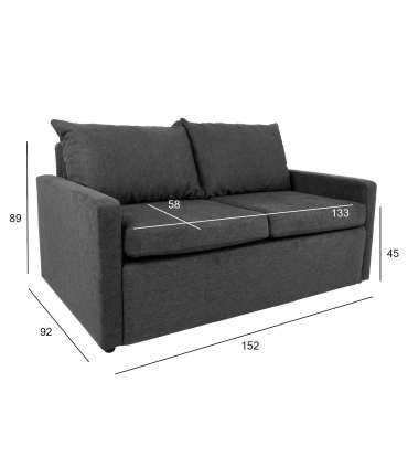 Diivanvoodi COLOGNE pesukastiga, tumehall