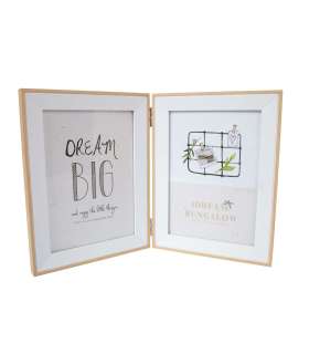 Фоторамка 2x BOOK, 13x18см, светлый