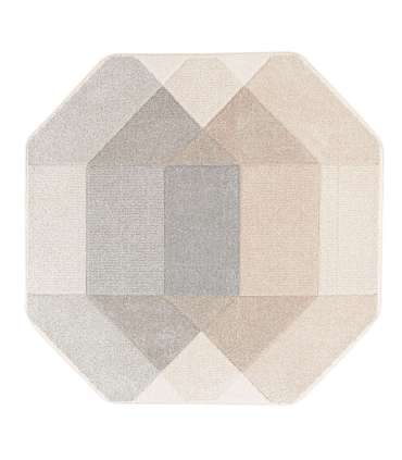 Vaip DIXIE CARVED-3, 160x160cm, hall/bee