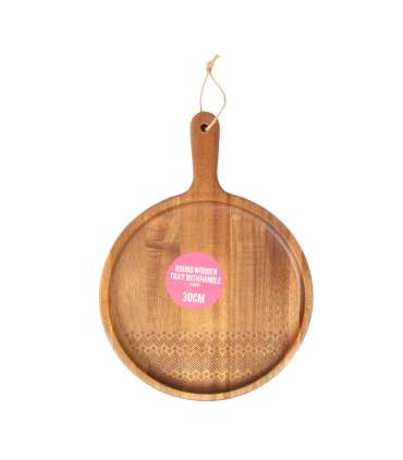 Alus ETNO WOOD 30x22cm, akaatsia