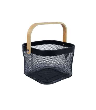 Korv OTTO 21x23xH14cm, sangaga must