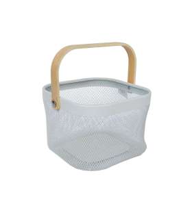 Korv OTTO 21x23xH14cm, sangaga valge