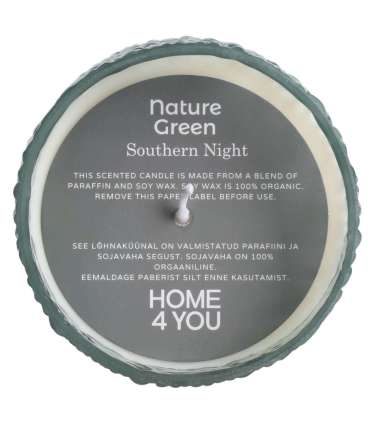 Lõhnaküünal klaasis NATURE GREEN H7,5cm, Southern Night