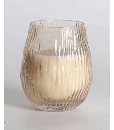 Lõhnaküünal klaasis NATURE GREEN H10,8cm, French Pear & Freesia