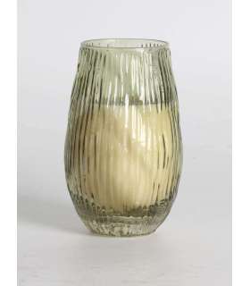 Lõhnaküünal klaasis NATURE GREEN H13,5cm, Tranquil Summer