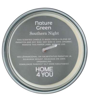 Lõhnaküünal klaasis NATURE GREEN H9,5cm, Southern Night