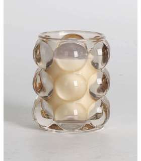 Lõhnaküünal klaasis NATURE GREEN H9,2cm, French Pear & Freesia