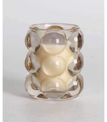 Lõhnaküünal klaasis NATURE GREEN H9,2cm, French Pear & Freesia