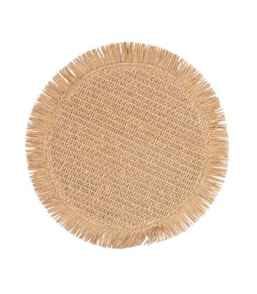 Lauamatt SUZAN D38cm jute, beež