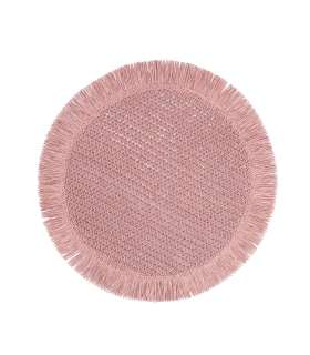 Lauamatt SUZAN D38cm jute, lilla