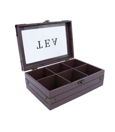 Teekarp HAZEL 24x17xH9cm, burgundia puna