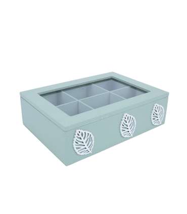 Teekarp HAZEL 24x17xH7,5cm, roheline