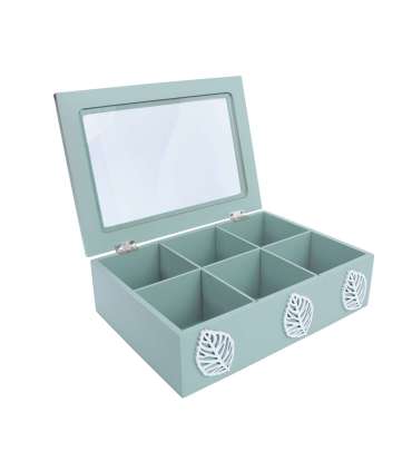 Teekarp HAZEL 24x17xH7,5cm, roheline