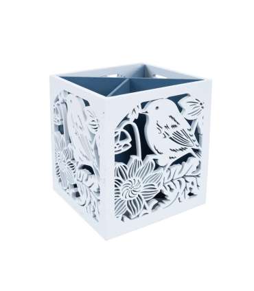 Tops HAZEL 12x12xH14,5cm, valge/sinine