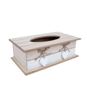 Salvrätikukarp HAZEL 27x16xH9cm, valge/b