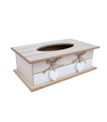 Salvrätikukarp HAZEL 27x16xH9cm, valge/b